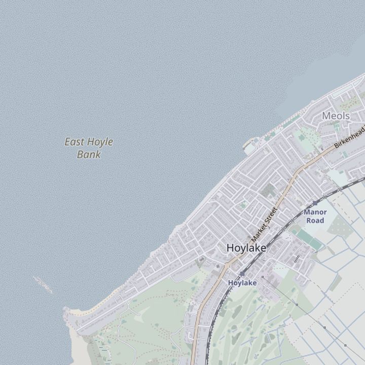 Map of Hoylake and the surrounding streets